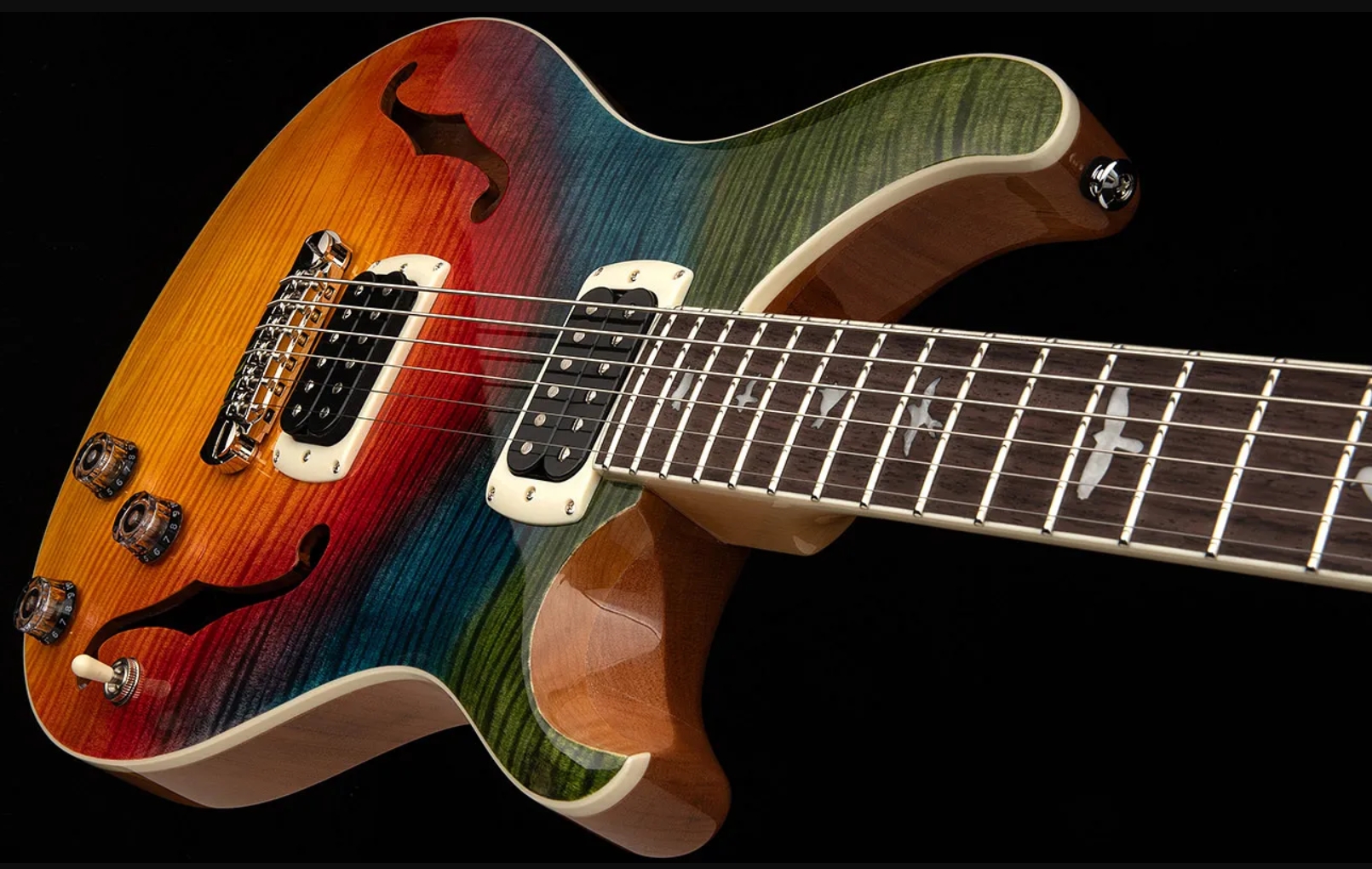 Prs Se Ed Sheeran Hollowbody I Piezo Baritone Signature Baryton 2h Ht Rw - Kaleidoscope - Bariton elektrische gitaar - Variation 3