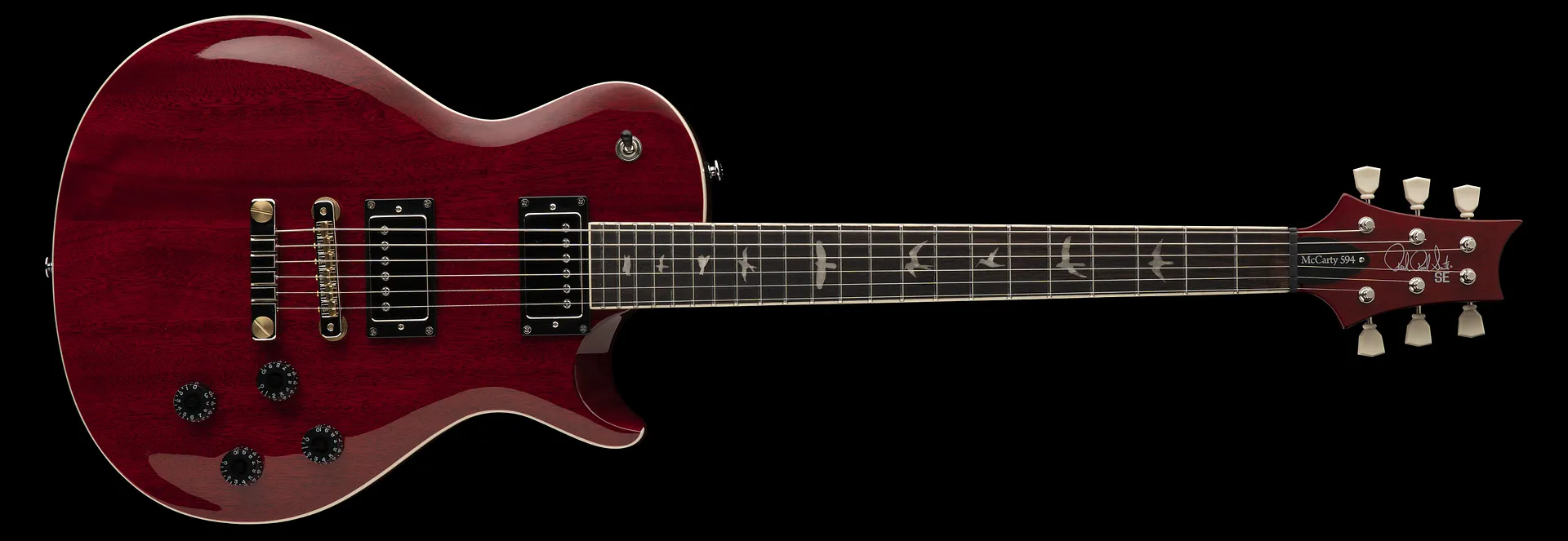 Prs Se Mccarty 594 Singlecut Standard 2h Ht Rw - Vintage Cherry - Enkel gesneden elektrische gitaar - Variation 2