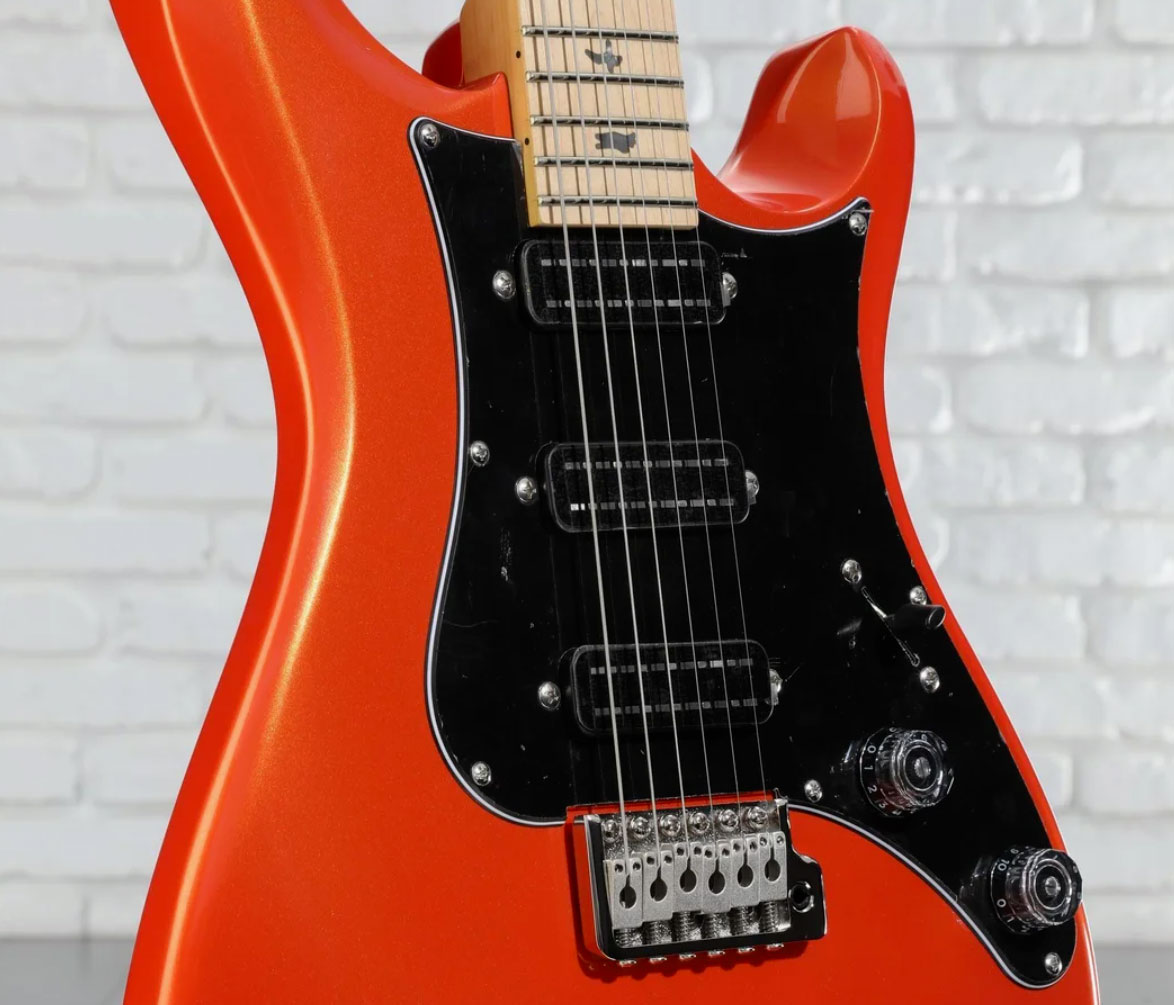Prs Se Nf3 Maple 3mh Trem Rw - Metallic Orange - Double cut gitaar - Variation 2