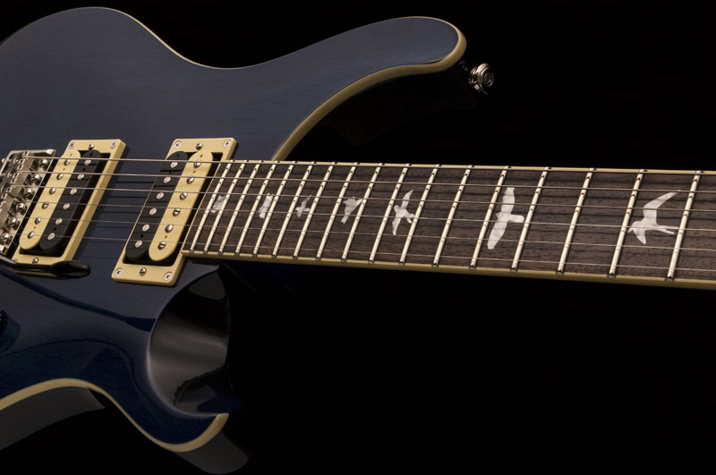 Prs Se Standard 24 Trans Blue - Guitarra eléctrica de doble corte. - Variation 1