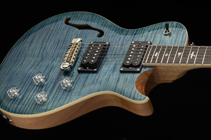 Prs Se Zach Myers 2021 Signature Hh Ht Rw +housse - Myers Blue - Semi hollow elektriche gitaar - Variation 2