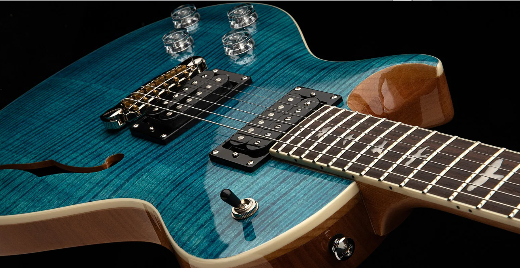 Prs Se Zach Myers Lh Gaucher 2h Ht Rw - Myers Blue - Enkel gesneden elektrische gitaar - Variation 3