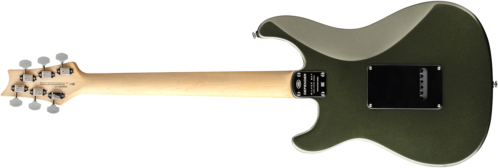 Prs Silver Sky Defender Se Ltd Signature 3s Trem Rw - Woolstone Green - Elektrische gitaar in Strat vorm - Variation 1