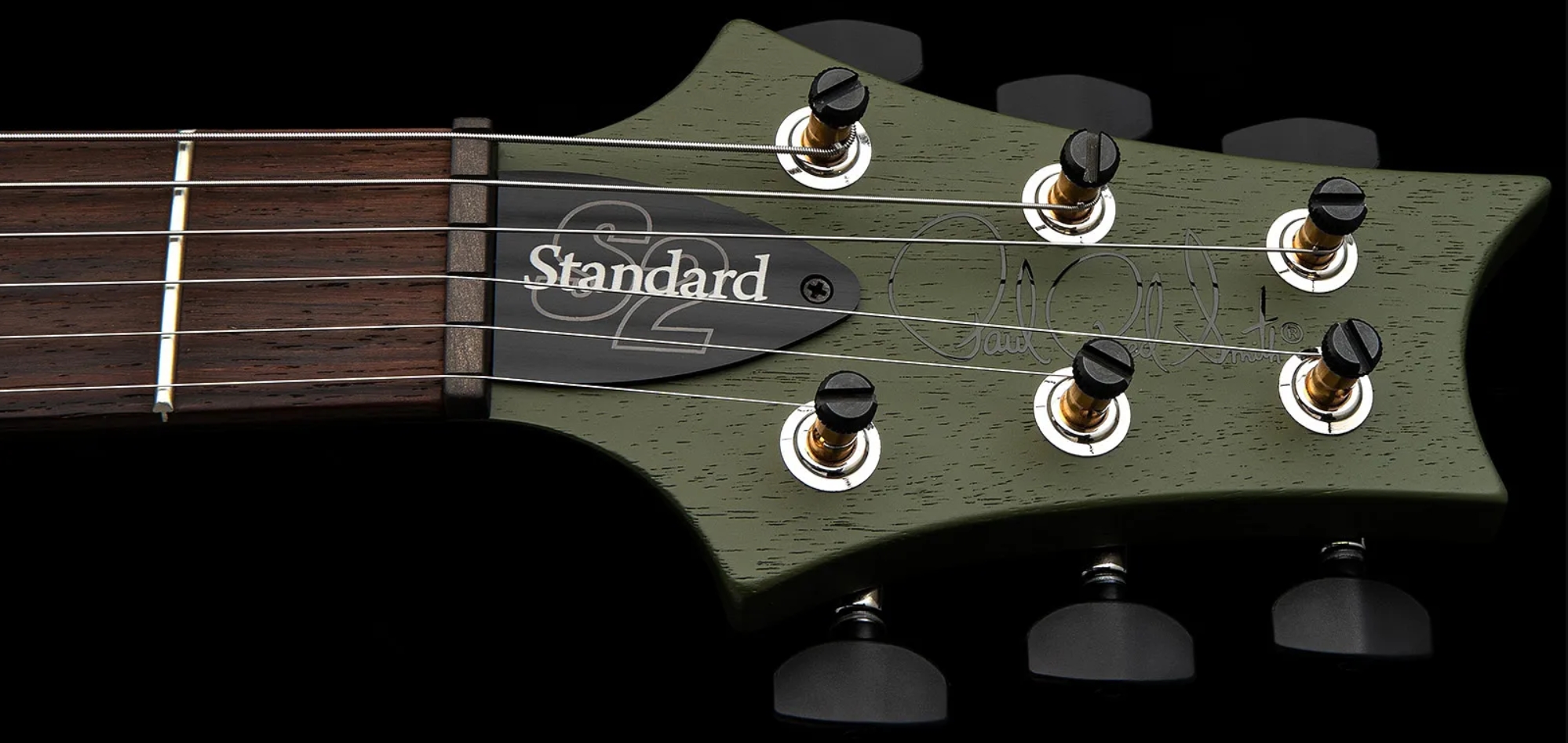Prs Standard 22 S2 Usa 2h Trem Rw - Matcha Green Satin - Double cut gitaar - Variation 5
