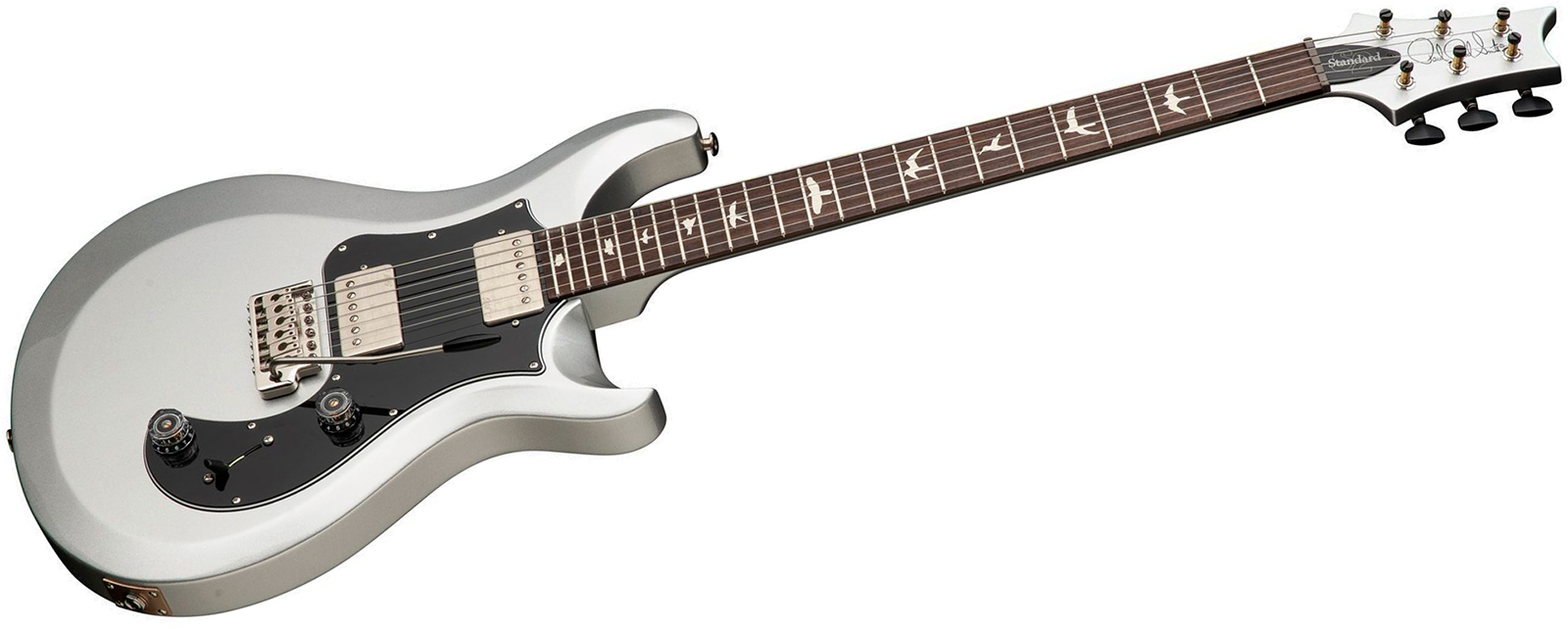 Prs Standard 24 S2 Usa 2h Trem Rw - Platinum Metallic - Double cut gitaar - Variation 2