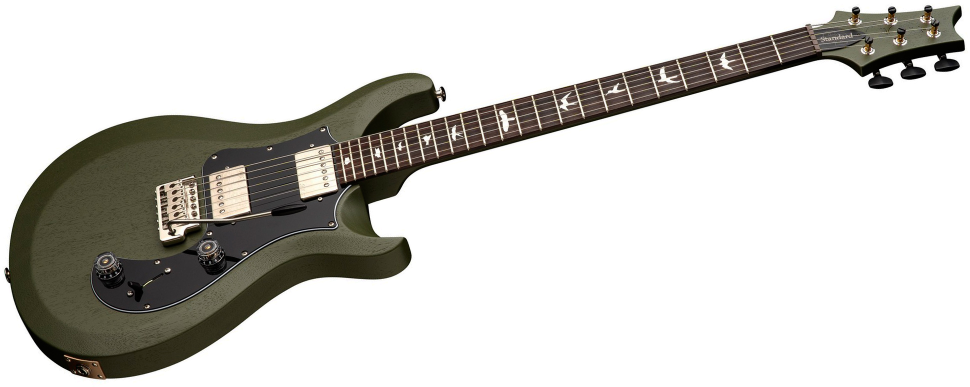 Prs Standard 24 S2 Usa 2h Trem Rw - Matcha Green Satin - Double cut gitaar - Variation 2