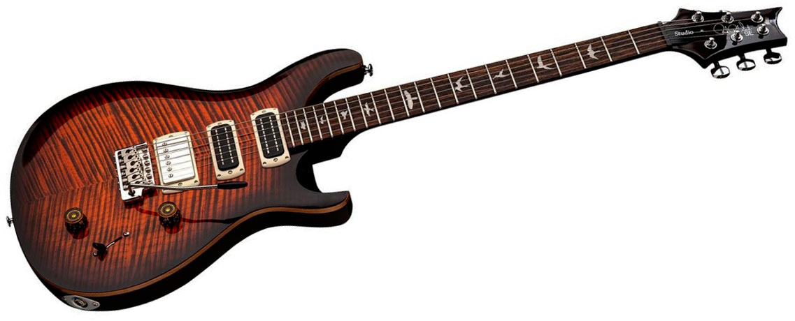 Prs Studio Se 1h 2mh Trem Rw - Orange Tiger Smokeburst - Double cut gitaar - Variation 2