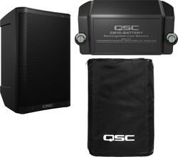 Pa systeem set Qsc CB10  + housse + Batterie
