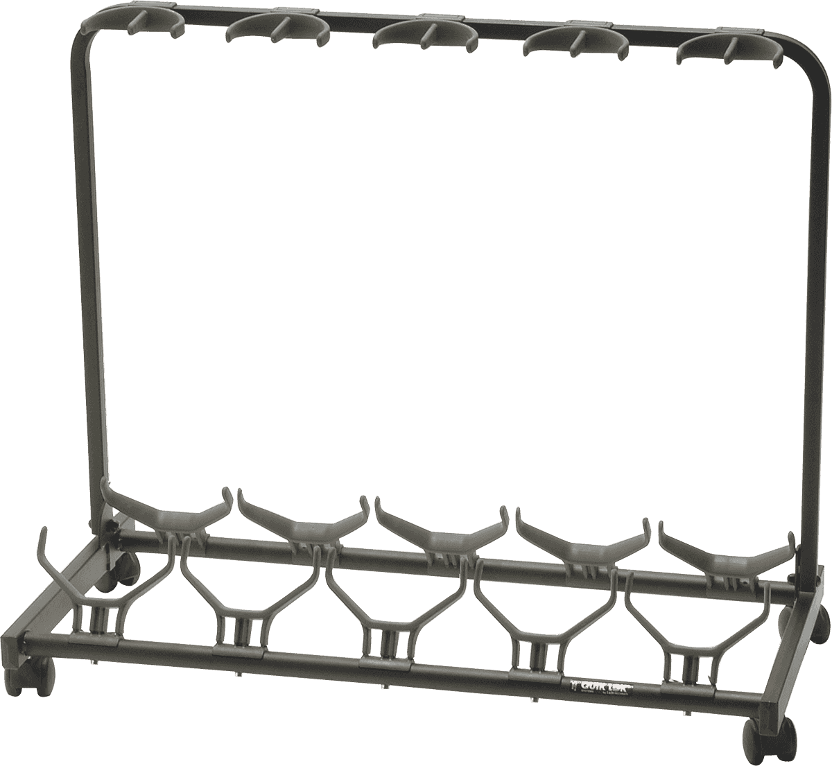 Quiklok Stand Pour 5 Guitares Avec Roulettes - Noir - Gitaarstandaard - Main picture