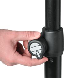 Pair of speaker stands with pneumatic system
