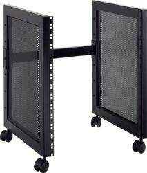 Studiostandaard Quiklok 14U rack stand with transport wheels