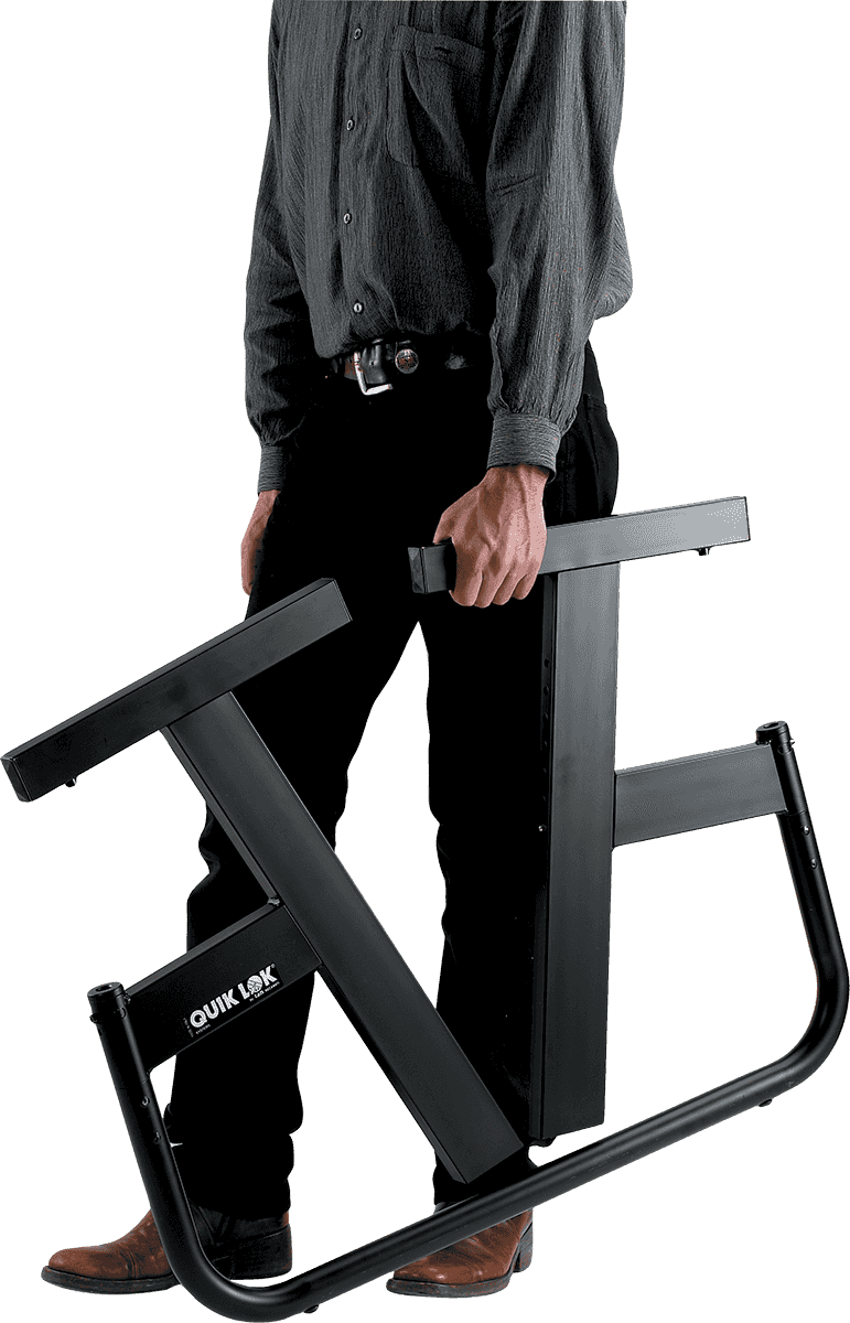 Quiklok Stand Clavier, Hauteur Ajustable - Noir - Keyboardstandaard - Variation 2