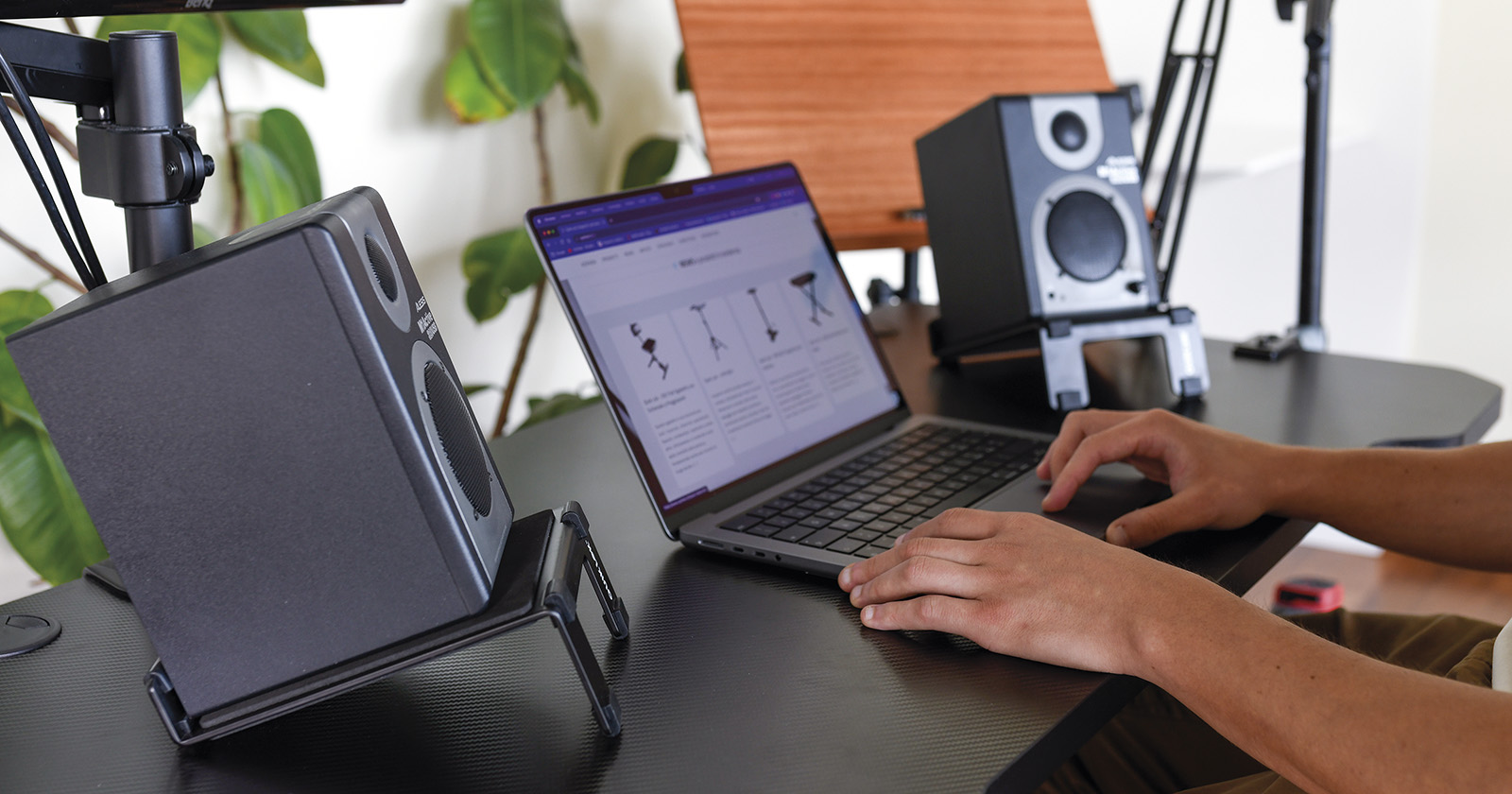 Quiklok Supports D'enceinte De Monitoring Pour Bureau (par Paire) - Studiostandaard - Variation 2