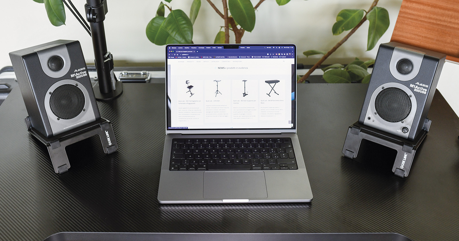 Quiklok Supports D'enceinte De Monitoring Pour Bureau (par Paire) - Studiostandaard - Variation 4