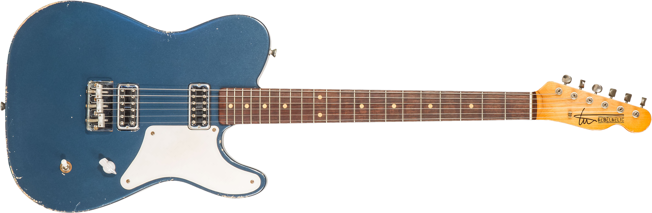 Rebelrelic Carmelita 2h Tv Jones Ht Rw #62165 - Medium Aged Lake Placid Blue - Televorm elektrische gitaar - Main picture