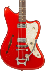 Semi hollow elektriche gitaar Rebelrelic Wrangler #62175 - Light aged candy apple red