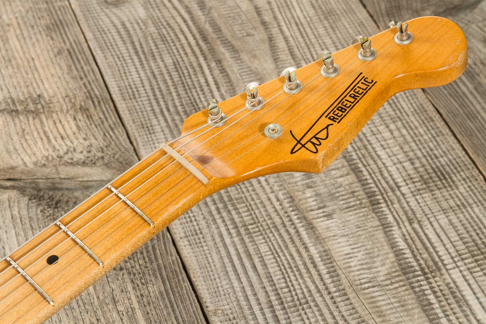 Rebelrelic S-series 1955 3s Trem Mn #231006 - Olympic White - Elektrische gitaar in Str-vorm - Variation 8