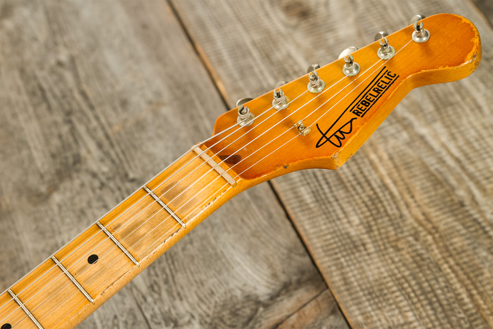 Rebelrelic S-series 1955 3s Trem Mn #240401 - Olympic White - Elektrische gitaar in Str-vorm - Variation 8