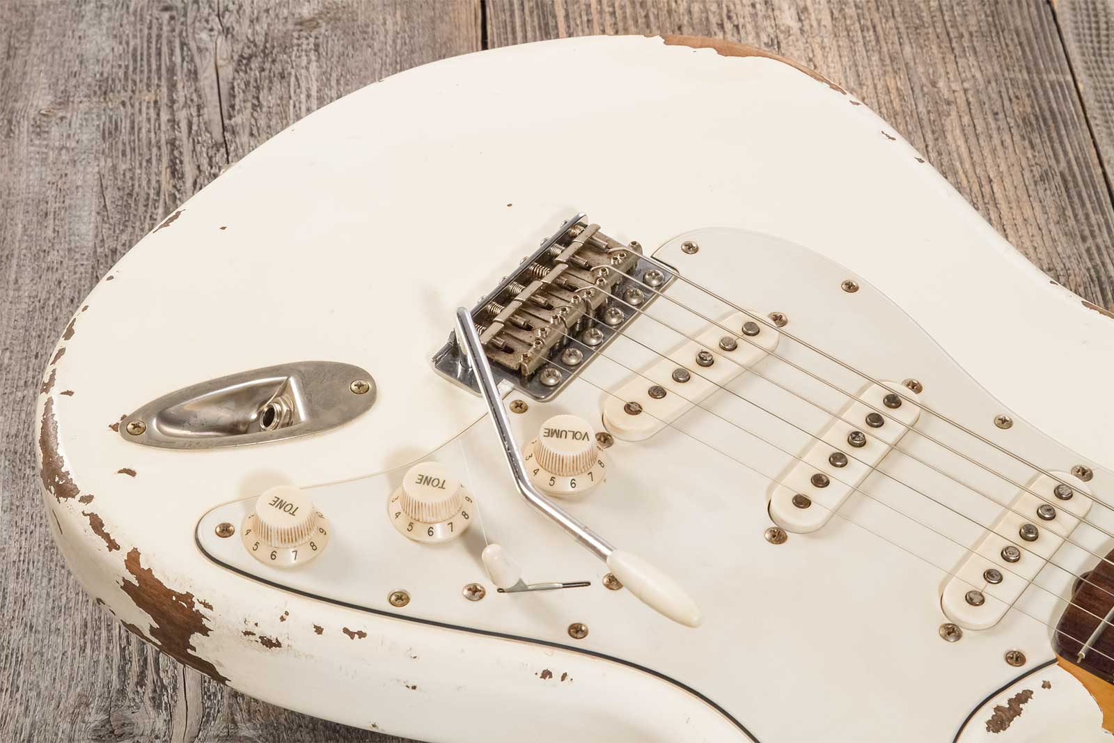 Rebelrelic S-series 1962 3s Trem Rw #231002 - Olympic White - Elektrische gitaar in Str-vorm - Variation 4