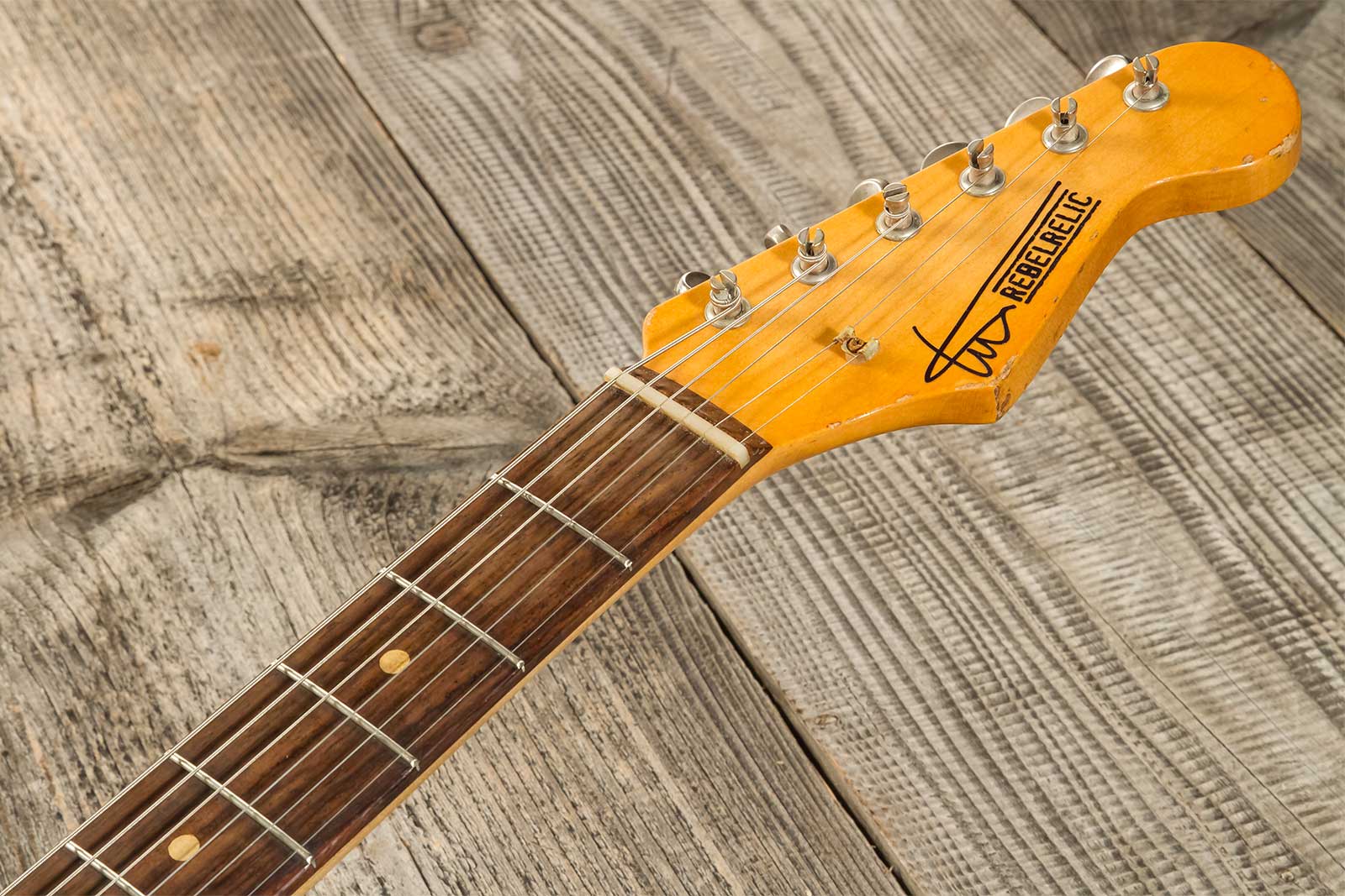 Rebelrelic S-series 1962 3s Trem Rw #231002 - Olympic White - Elektrische gitaar in Str-vorm - Variation 8