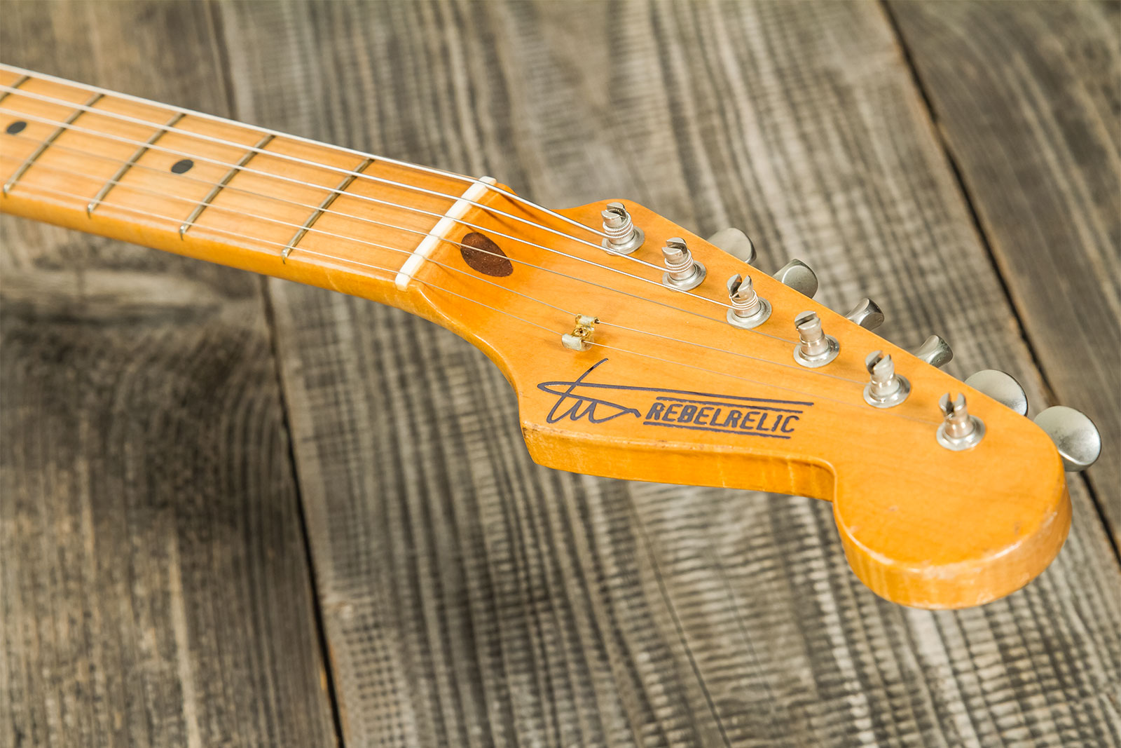 Rebelrelic S-series 54 3s Trem Mn #230103 - Medium Aged 2-tone Sunburst - Elektrische gitaar in Str-vorm - Variation 9