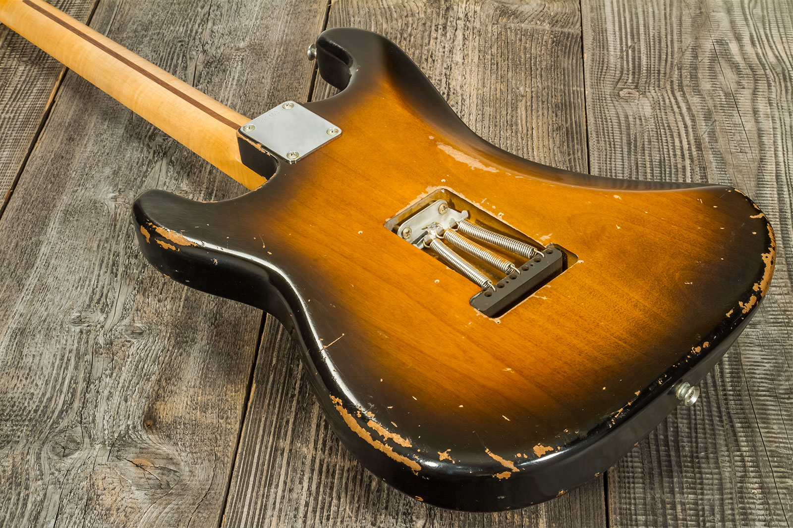 Rebelrelic S-series 54 3s Trem Mn #230103 - Medium Aged 2-tone Sunburst - Elektrische gitaar in Str-vorm - Variation 7