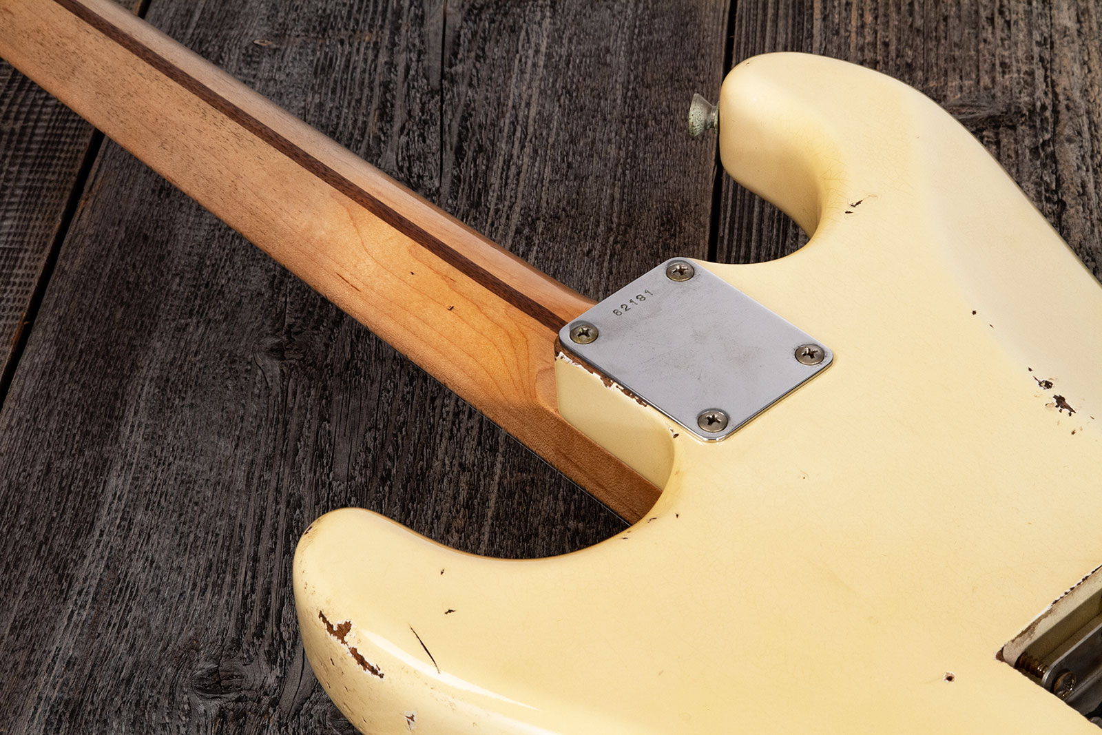 Rebelrelic S-series 55 3s Trem Mn #62191 - Light Aged Banana - Elektrische gitaar in Str-vorm - Variation 7