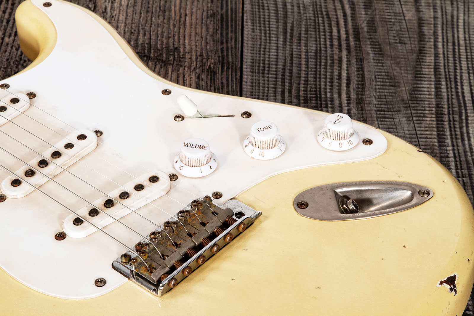 Rebelrelic S-series 55 3s Trem Mn #62191 - Light Aged Banana - Elektrische gitaar in Str-vorm - Variation 5