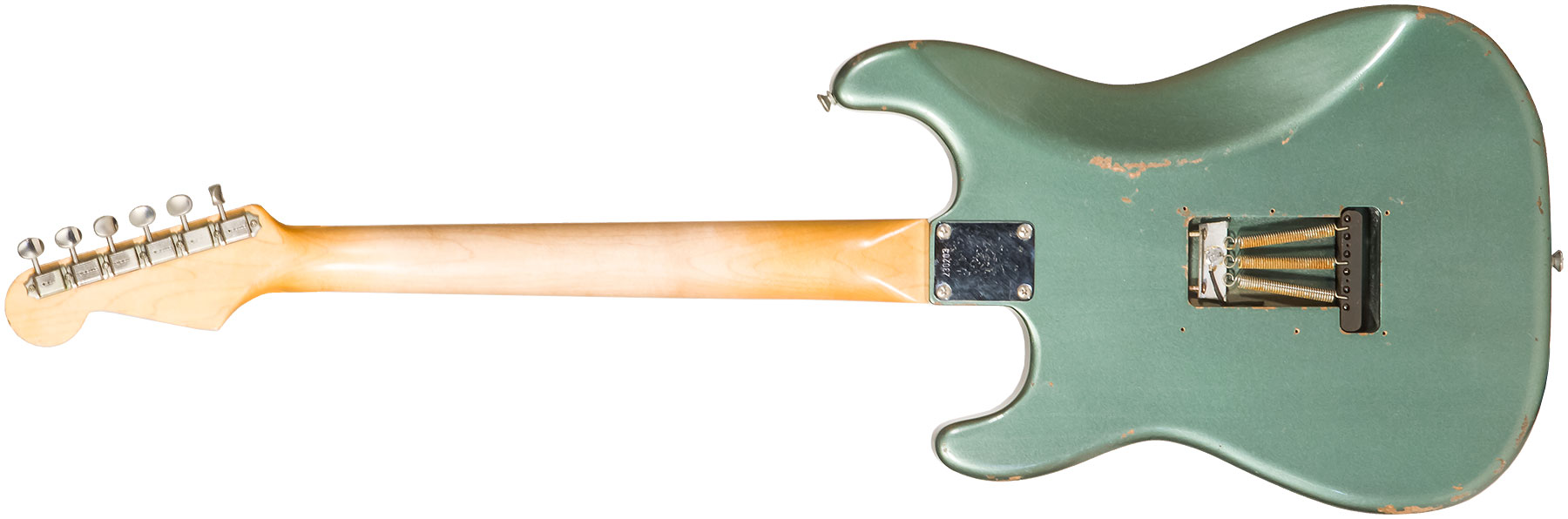 Rebelrelic S-series 62 3s Trem Rw #230203 - Light Aged Sherwood Forest Green - Elektrische gitaar in Str-vorm - Variation 1