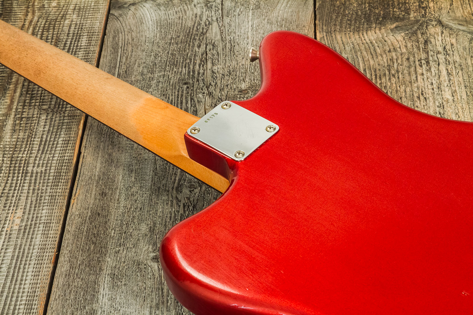 Rebelrelic Wrangler 2h Trem Rw #62175 - Light Aged Candy Apple Red - Semi hollow elektriche gitaar - Variation 7