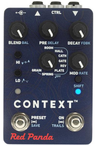 Reverb/delay/echo effect pedaal Red panda Context 2 Reverb