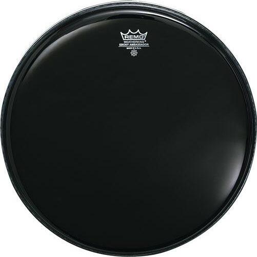 Remo Ambassador Ebony 24 Avec Trou Central - 24 Pouces - Bassdrumvel - Main picture