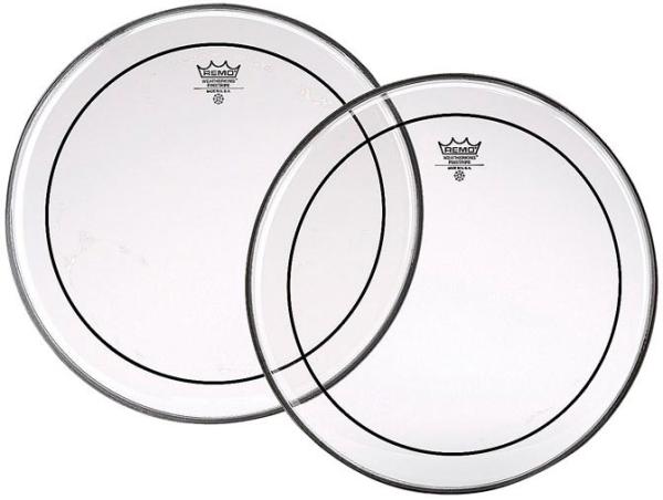 Remo Pinstripe Transparente 24 Gr Caisse - 24 Pouces - Bassdrumvel - Variation 1
