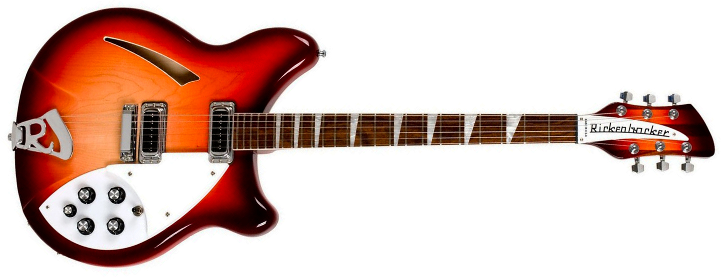 Rickenbacker 360 Fg 2h Ht Rw - Fire Glow - Semi hollow elektriche gitaar - Main picture