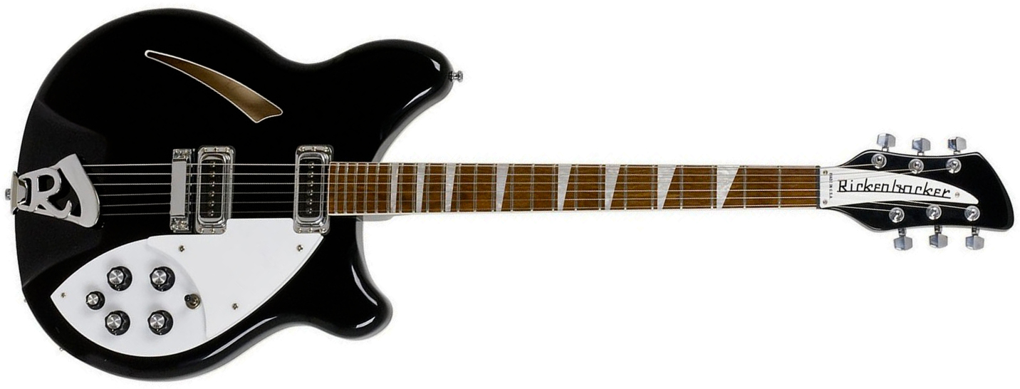 Rickenbacker 360 Jg 2h Ht Rw - Jet Glow - Semi hollow elektriche gitaar - Main picture