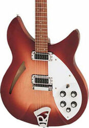 Semi hollow elektriche gitaar Rickenbacker 330FG - Fireglo