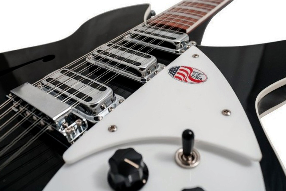 Rickenbacker Model 1993 Plus Jg 12c 2h Ht Rw - Jetglo - Semi hollow elektriche gitaar - Variation 2