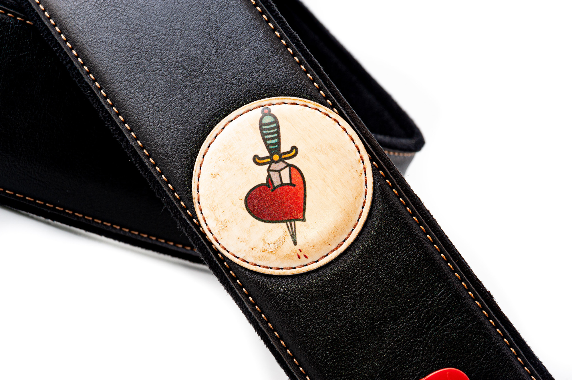 Righton Straps Courroie Vegan Tatoo Heart - Gitaarriem - Variation 2