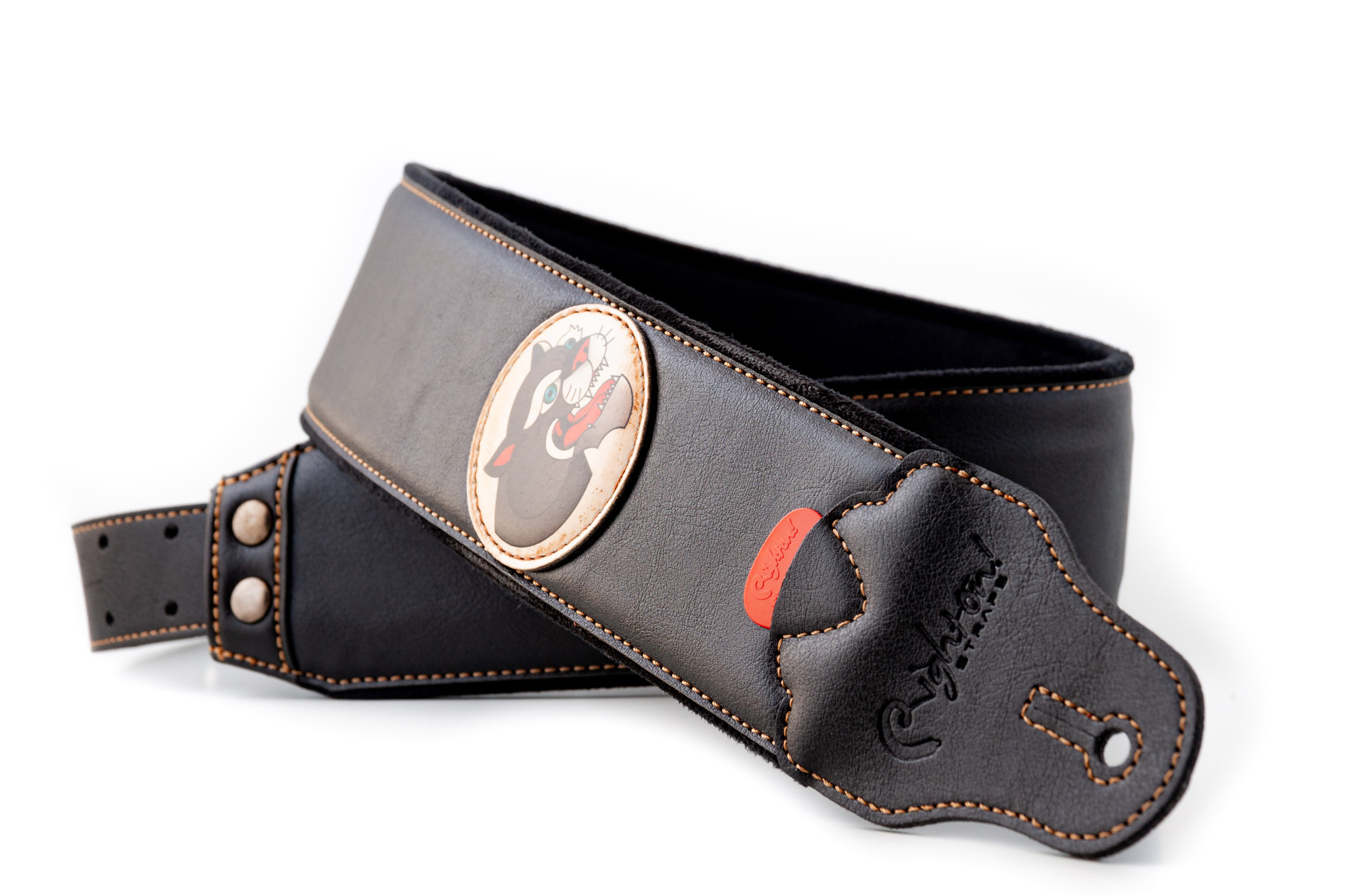 Righton Straps Courroie Vegan Tatoo Panther - Gitaarriem - Variation 1