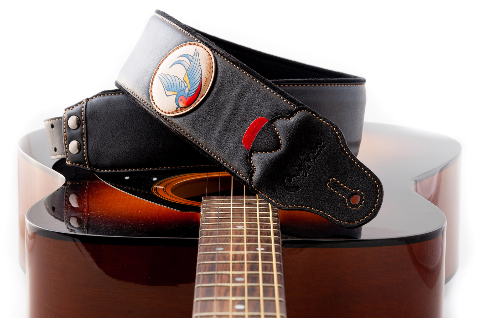 Righton Straps Courroie Vegan Tatoo Swallow - Gitaarriem - Variation 5