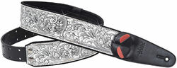 Gitaarriem Righton straps Vegan Mojo Revolver Guitar Strap - Silver