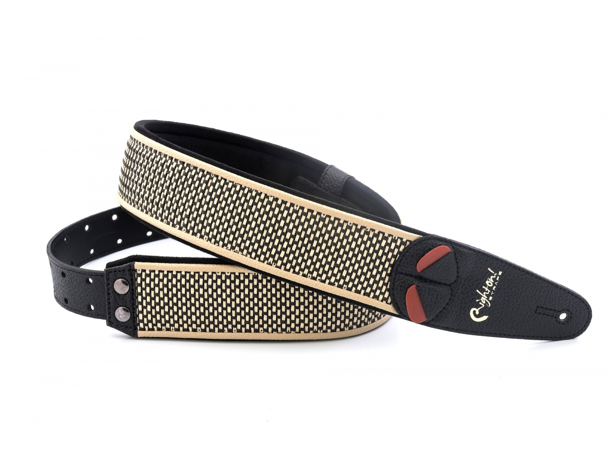 Righton Straps Vegan Mojo Salt & Pepper Guitar Strap 2.3inc - Gitaarriem - Variation 1