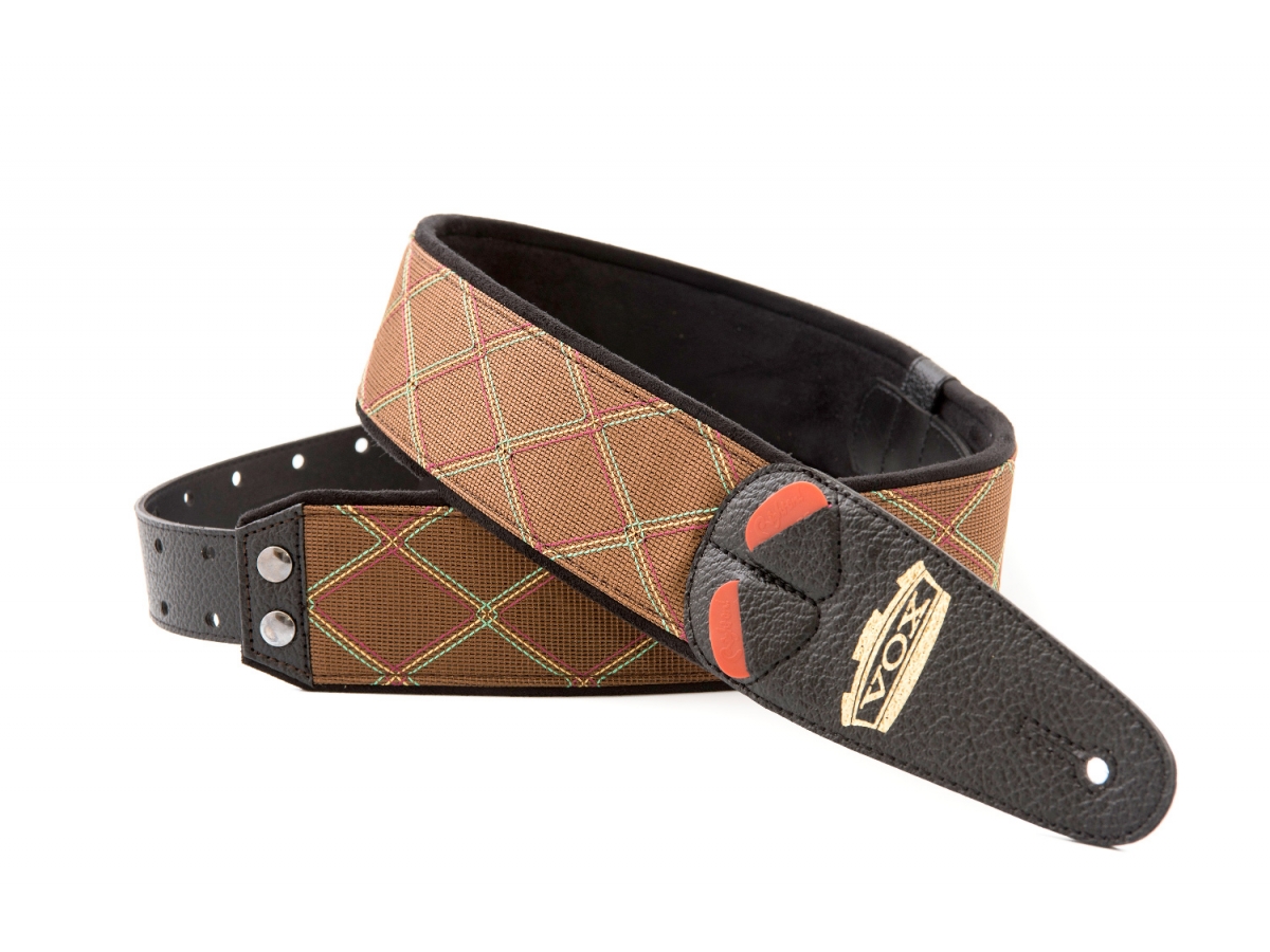 Righton Straps Vegan Mojo Vox Guitar Strap 2.3inc Brown - Gitaarriem - Variation 1
