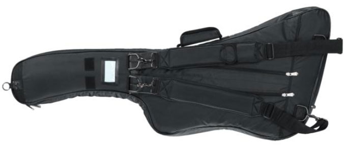 Rockbag Premium Rb 20620 B/plus Xp Style Electric Guitar Gig Bag Explorer Black - Tas voor Elektrische Gitaar - Variation 1