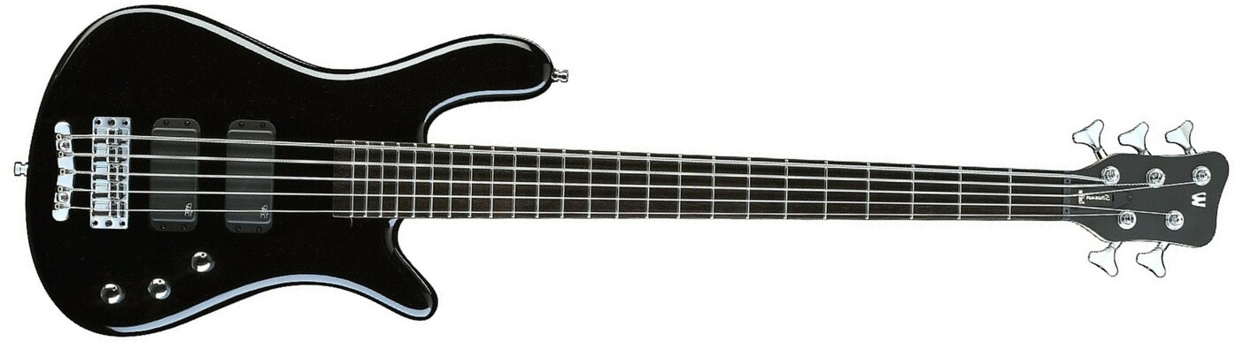 Rockbass Streamer Standard 5 String Active Wen - Black High Polish - Solid body elektrische bas - Main picture