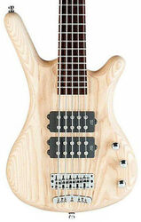 Solid body elektrische bas Rockbass Corvette $$ 5-String - Natural