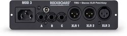 Toebehoren en onderdelen voor effecten Rockboard PATCHBAY 3 JACK + 2 XLR MINI MODULE 3