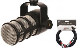Microfoon set met statief Rode Podmic + Cable XLR XLR X-tone SIlver 3M.