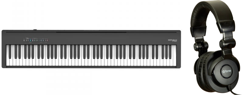 Roland Fp-30x Bk Noir  + X-hp1 - Toetsenbord set - Main picture