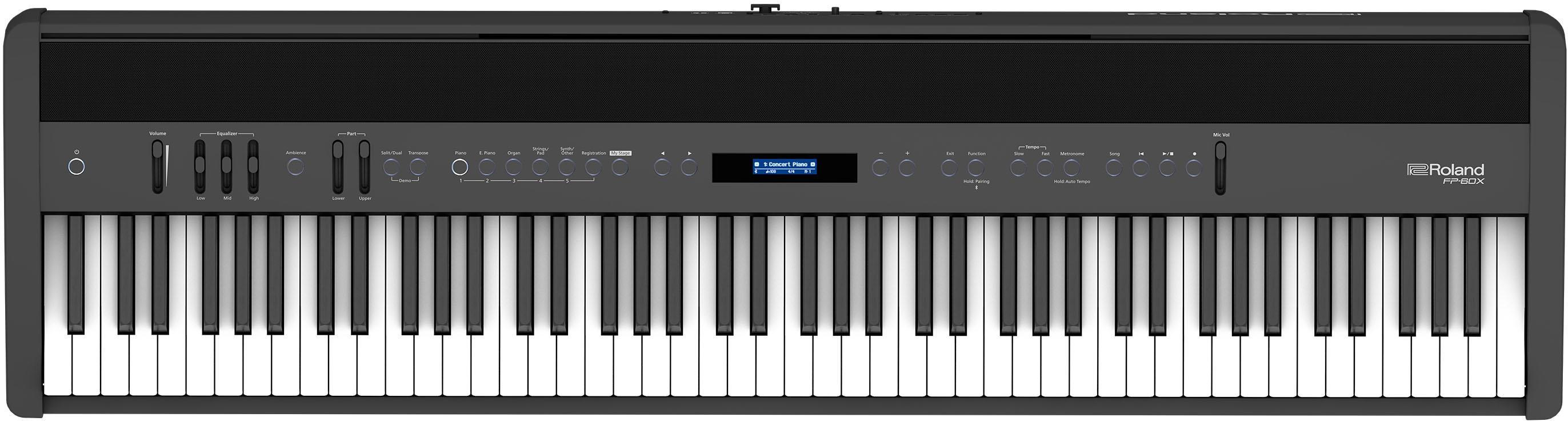 Draagbaar digitale piano Roland FP-60X BK